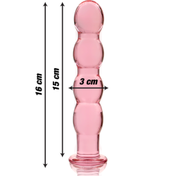 Nebula Series By Ibiza - Modèle 10 Gode En Verre Borosilicate Rose 16.5 Cm -O- 3.5 Cm